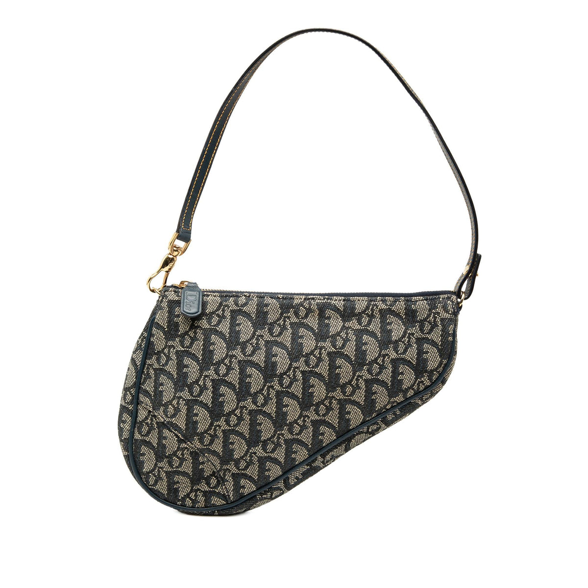 Dior Mini Diorissimo Canvas Saddle Pochette