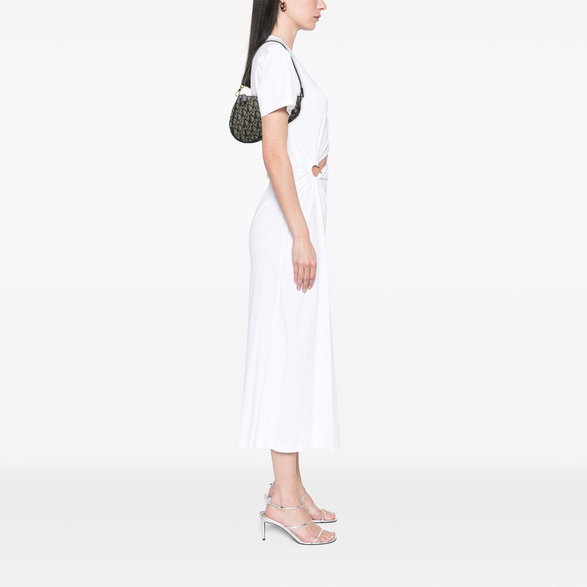 Dior Mini Diorissimo Canvas Saddle Pochette