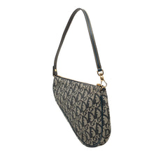 Dior Mini Diorissimo Canvas Saddle Pochette