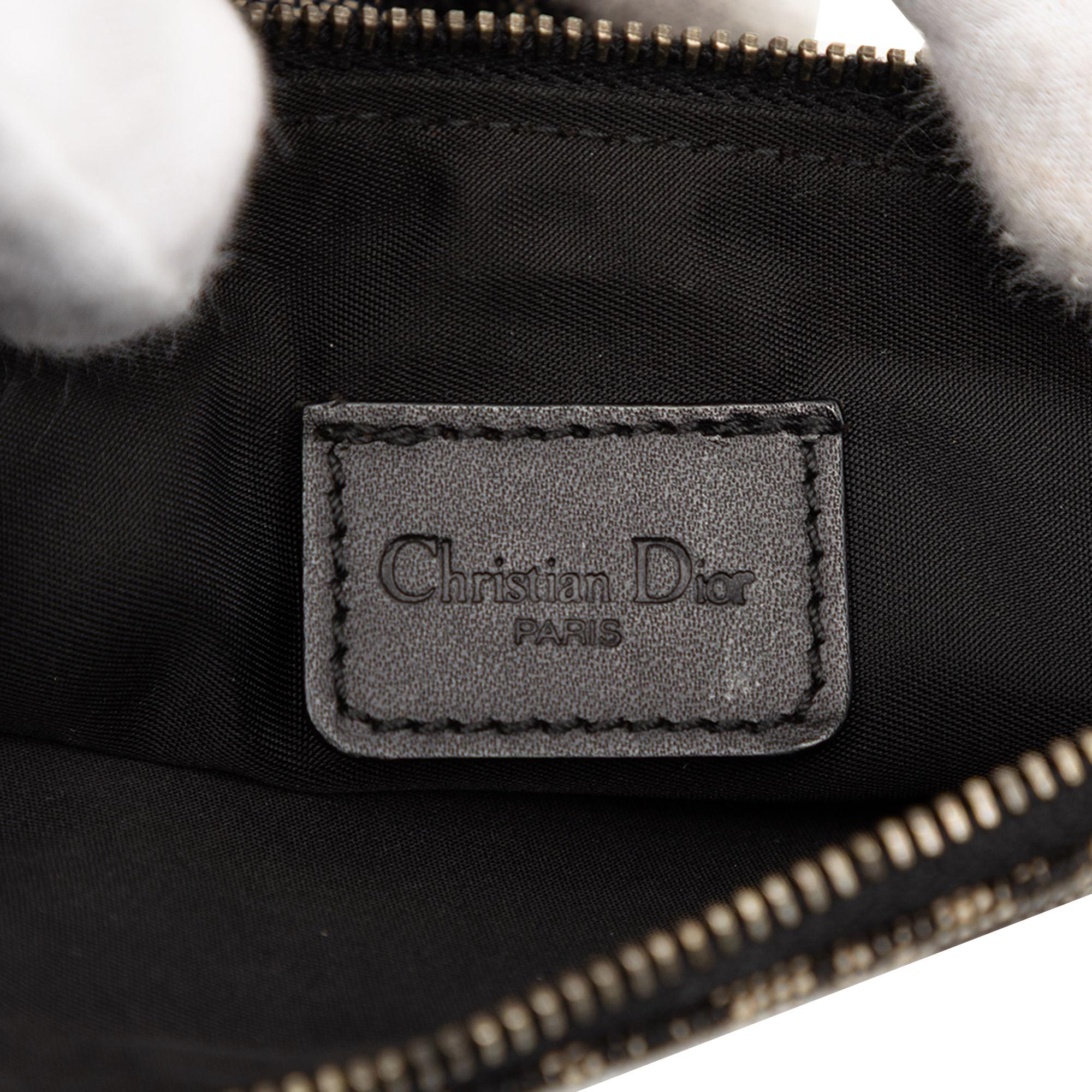 Dior Mini Diorissimo Canvas Saddle Pochette
