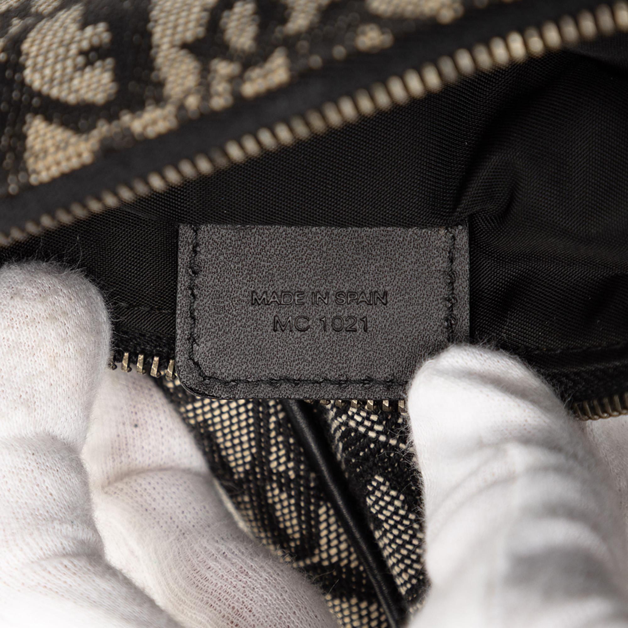 Dior Mini Diorissimo Canvas Saddle Pochette