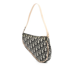 Dior Mini Diorissimo Coated Canvas Saddle Pochette