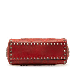 Dior Mini Embossed Calfskin Cannage Studded Flower Lady Dior