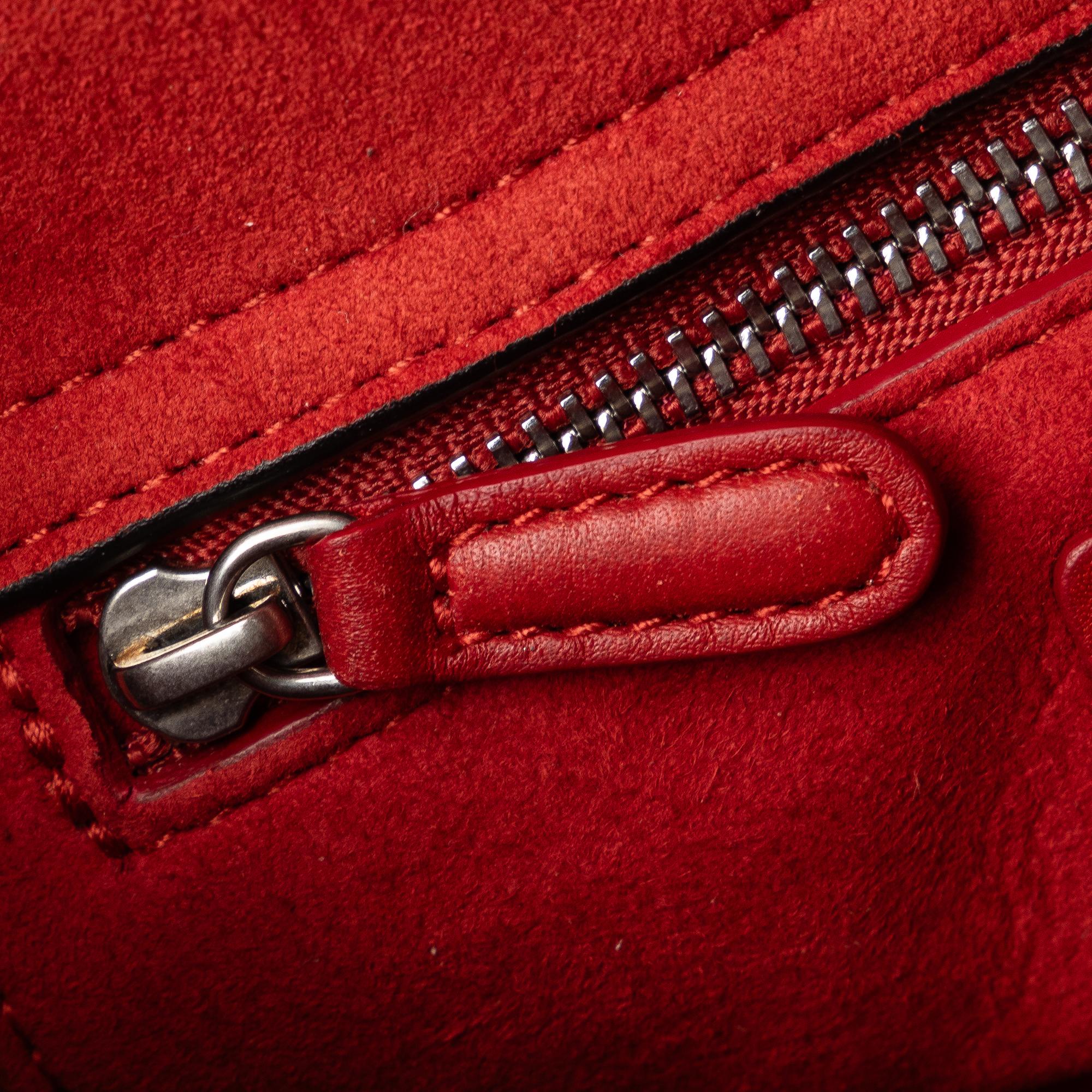 Dior Mini Embossed Calfskin Cannage Studded Flower Lady Dior