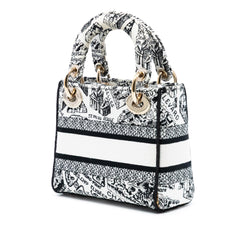 Dior Mini Embroidered Canvas Plan de Paris Lady D Lite