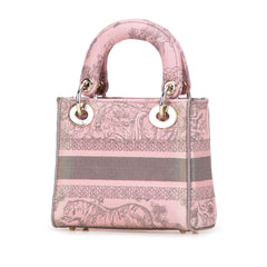 Dior Mini Embroidered Canvas Toile De Jouy Lady D Lite