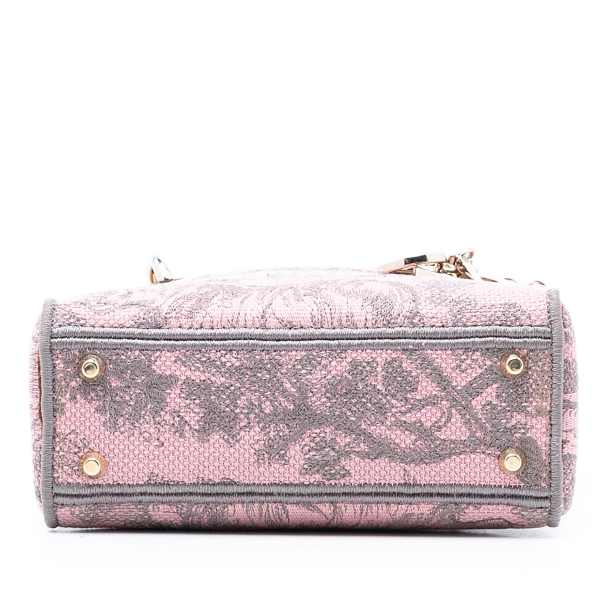 Dior Mini Embroidered Canvas Toile De Jouy Lady D Lite