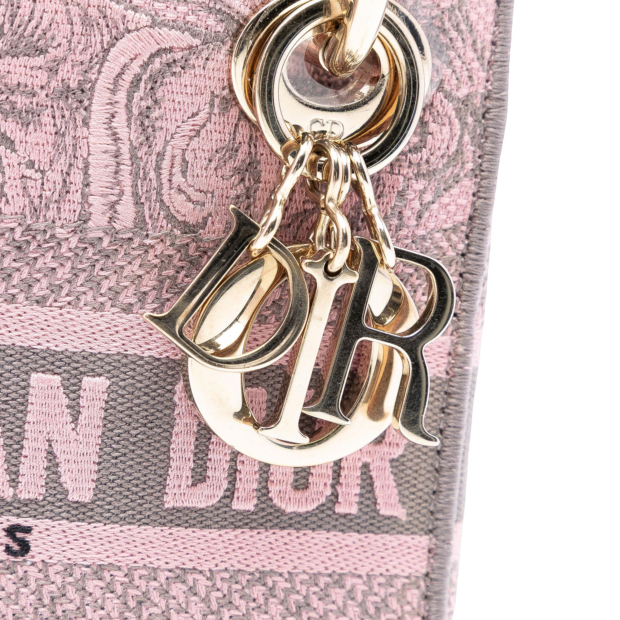 Dior Mini Embroidered Canvas Toile De Jouy Lady D Lite