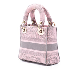 Dior Mini Embroidered Canvas Toile De Jouy Lady D Lite