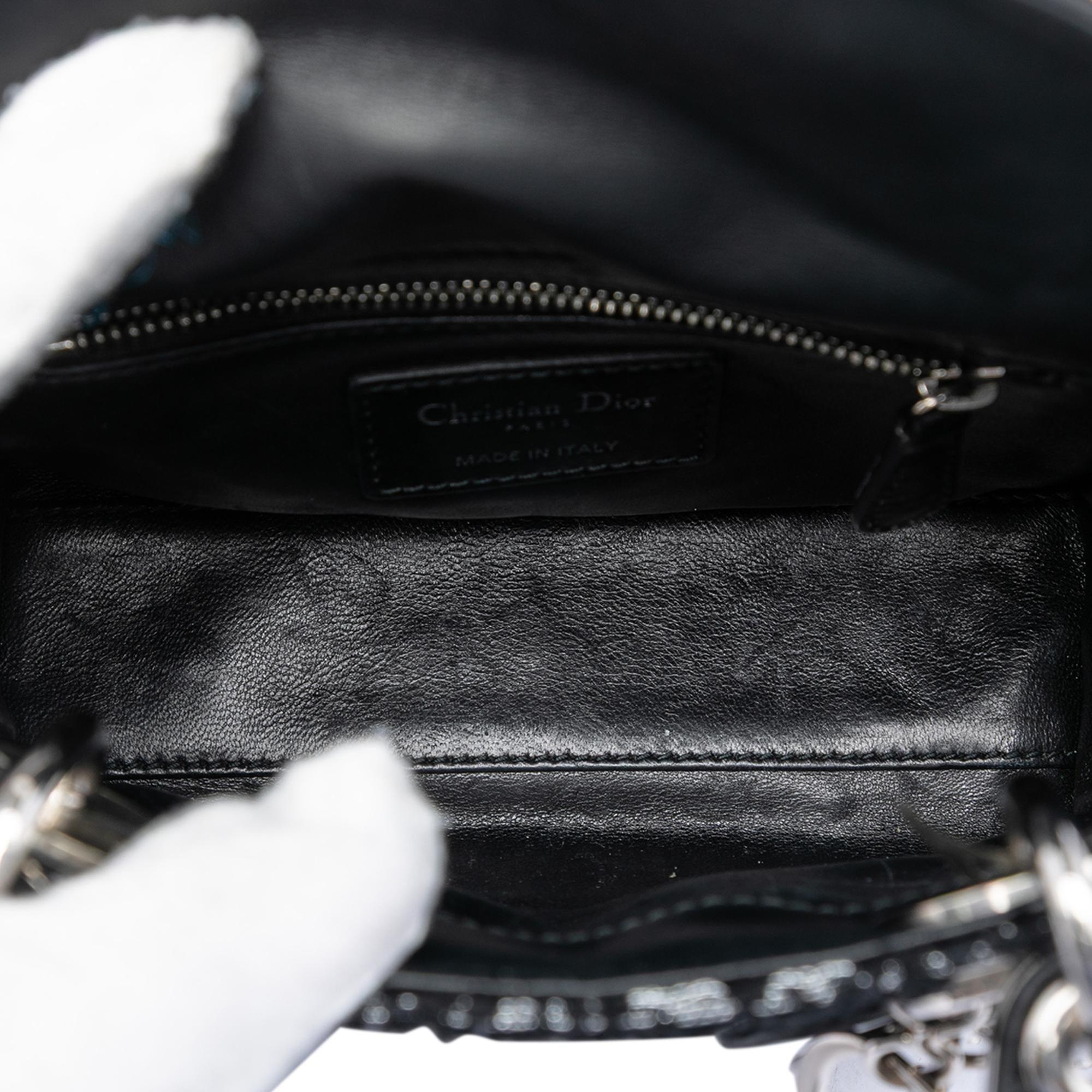Dior Mini Fabric Lame Lady Dior