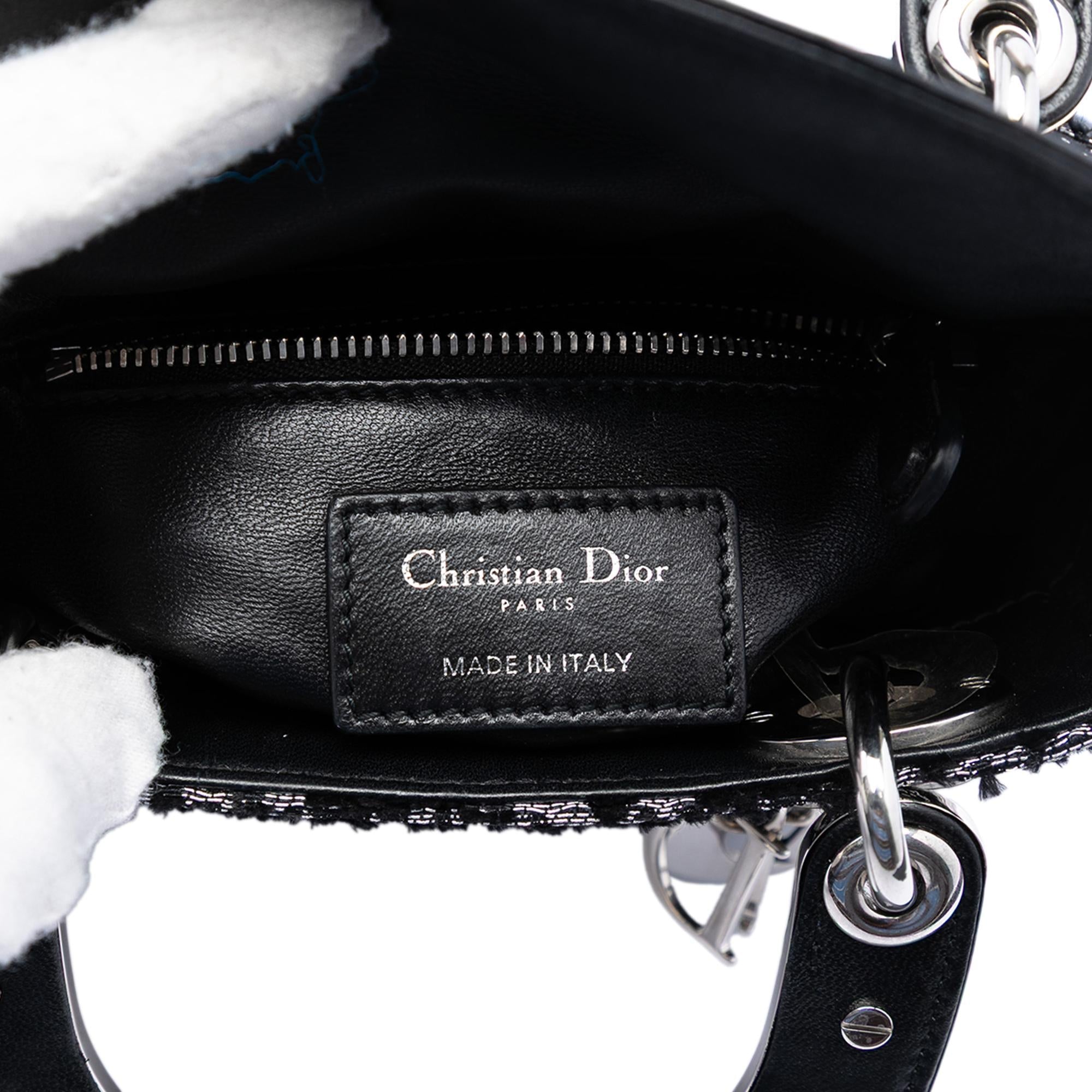 Dior Mini Fabric Lame Lady Dior