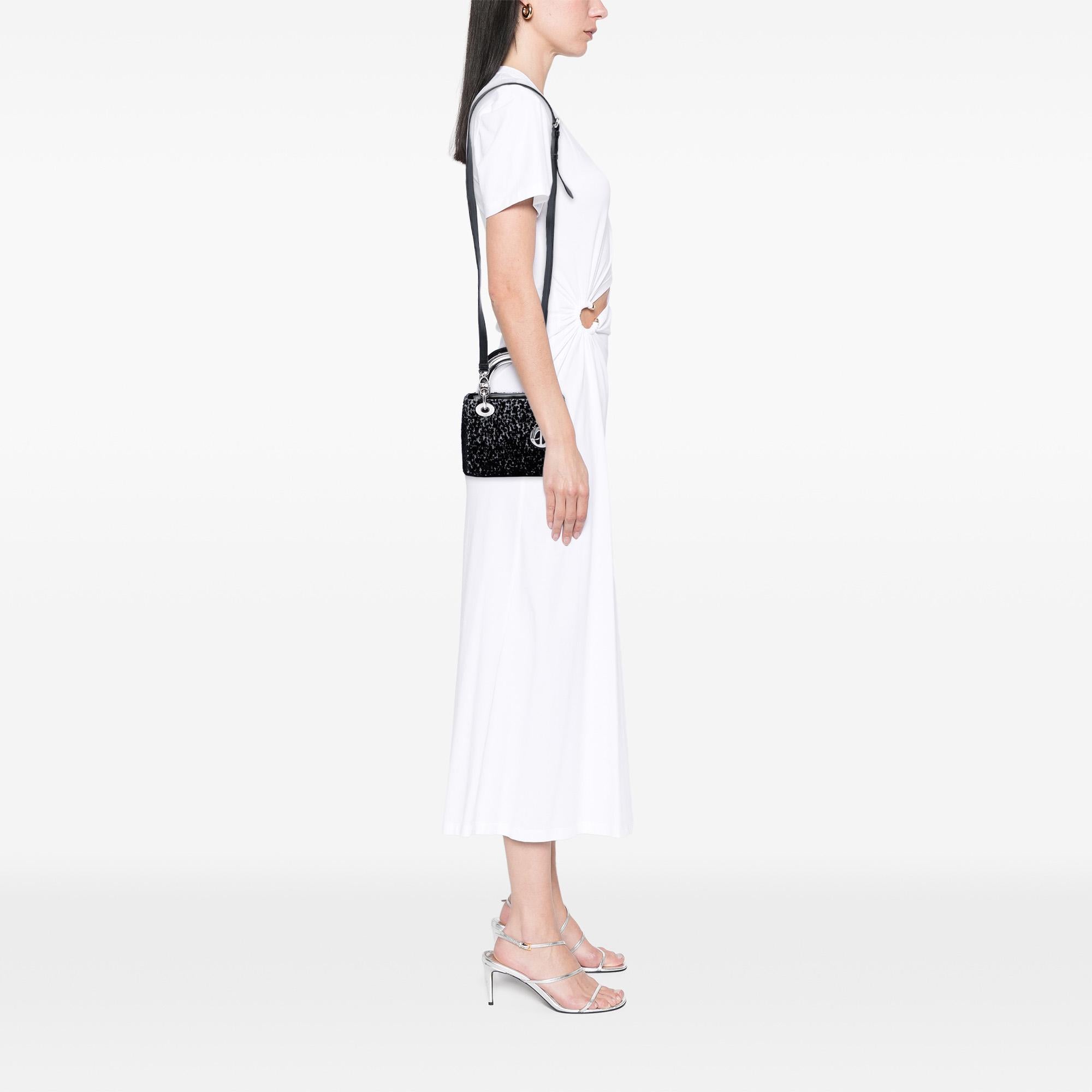Dior Mini Fabric Lame Lady Dior