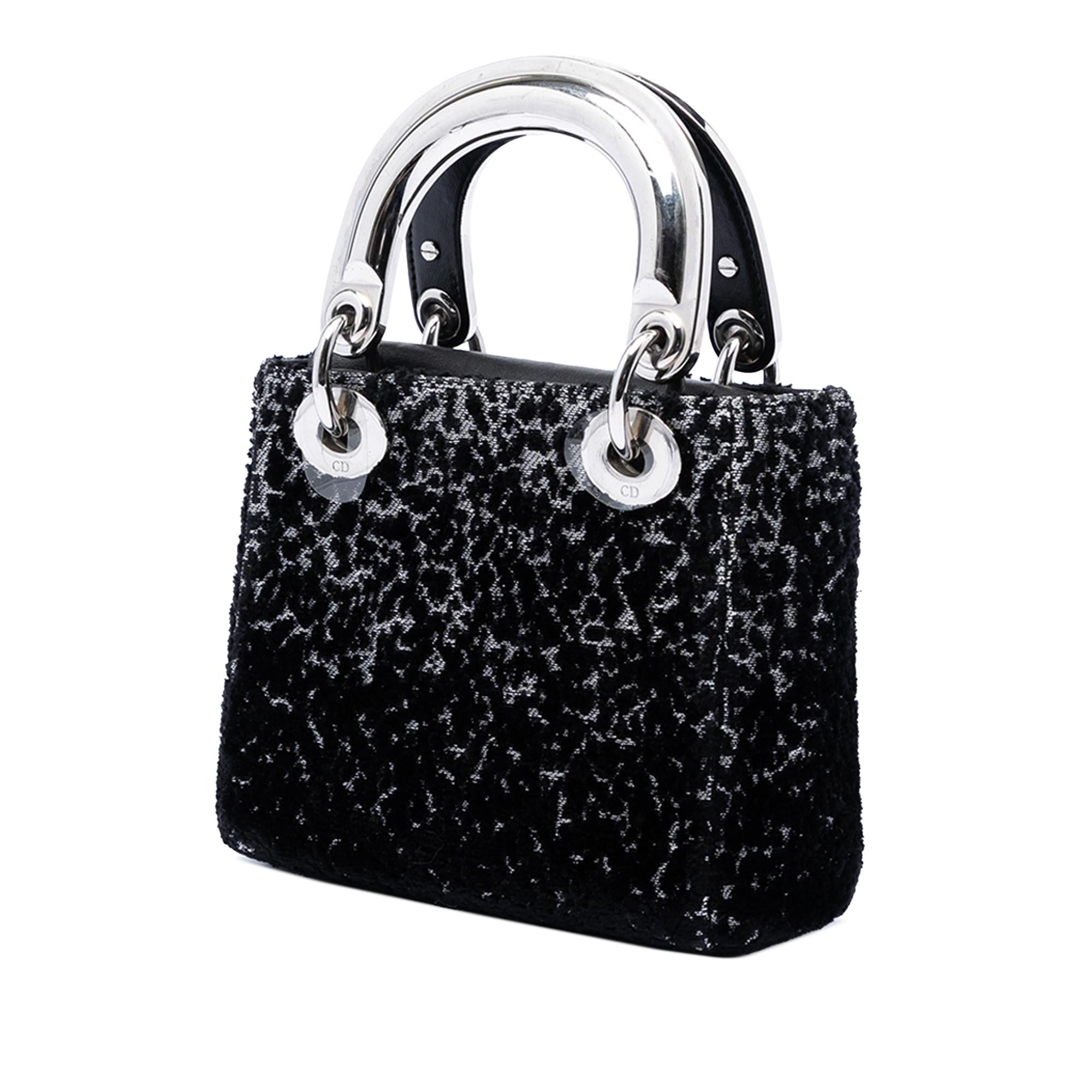 Dior Mini Fabric Lame Lady Dior