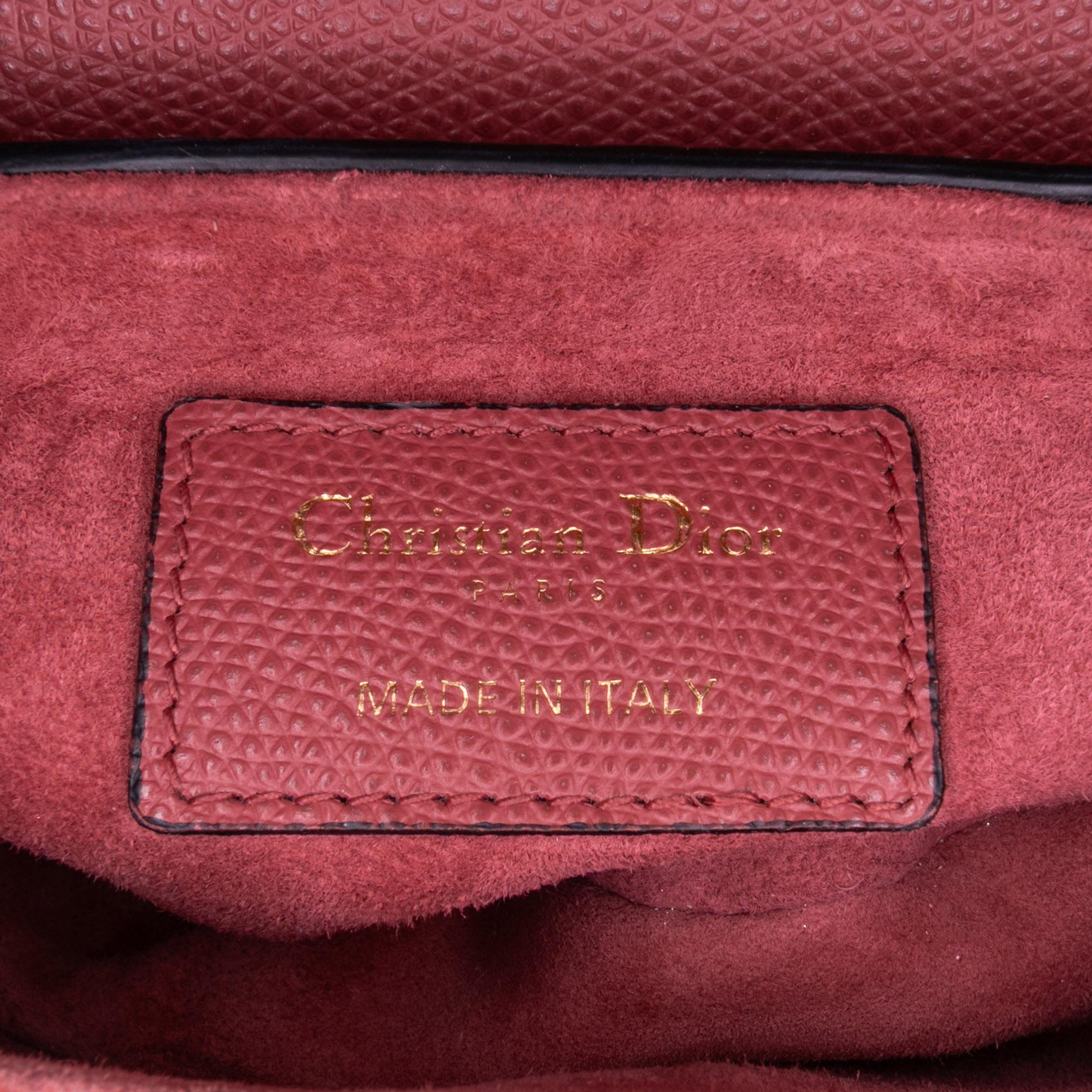 Dior Mini Grained Calfskin Saddle Bag