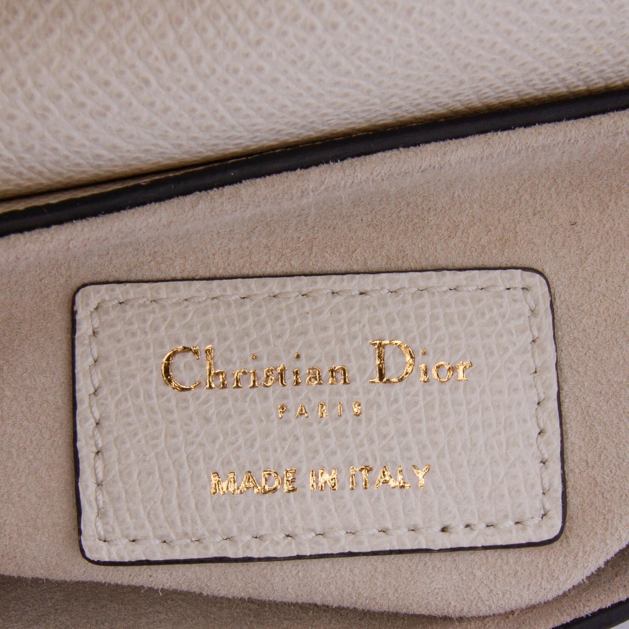 Dior Mini Grained Calfskin Saddle Bag