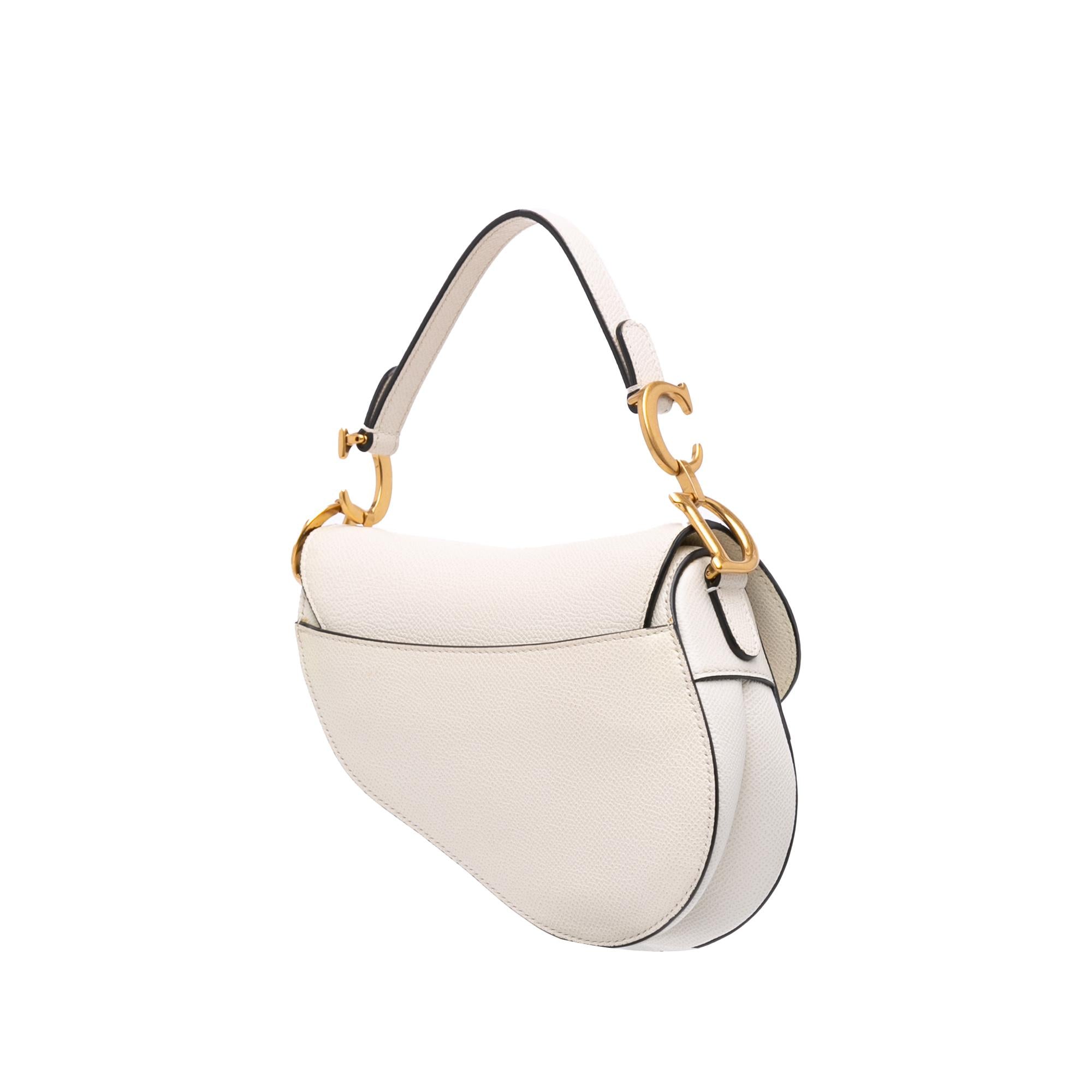 Dior Mini Grained Calfskin Saddle Bag