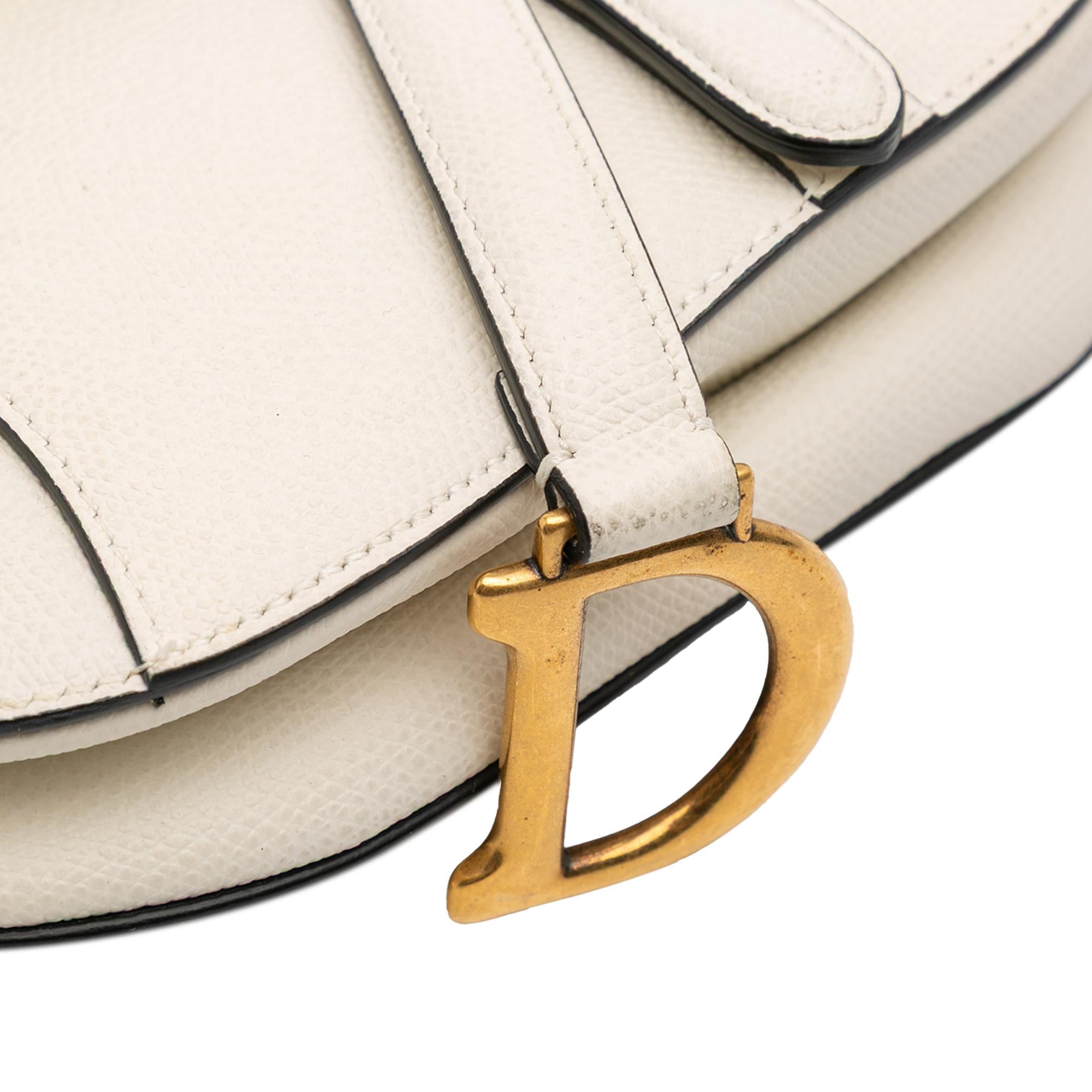 Dior Mini Grained Calfskin Saddle Bag