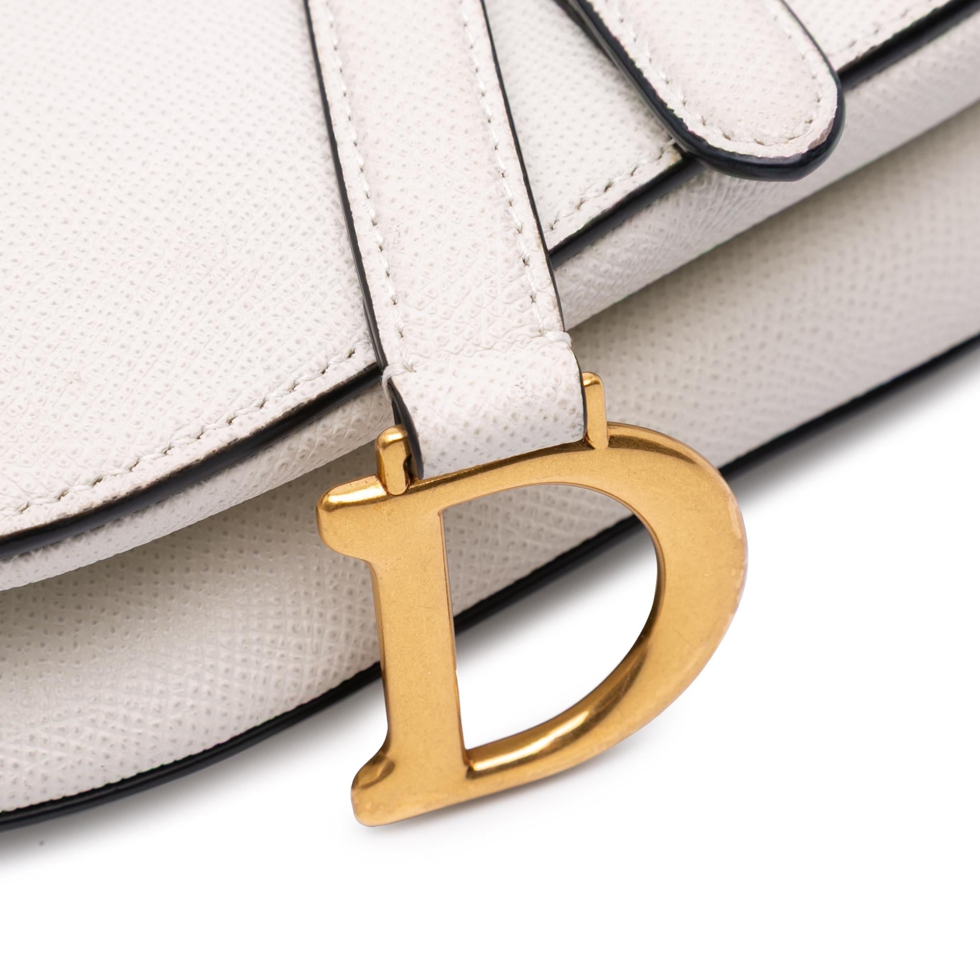 Dior Mini Grained Calfskin Saddle Bag