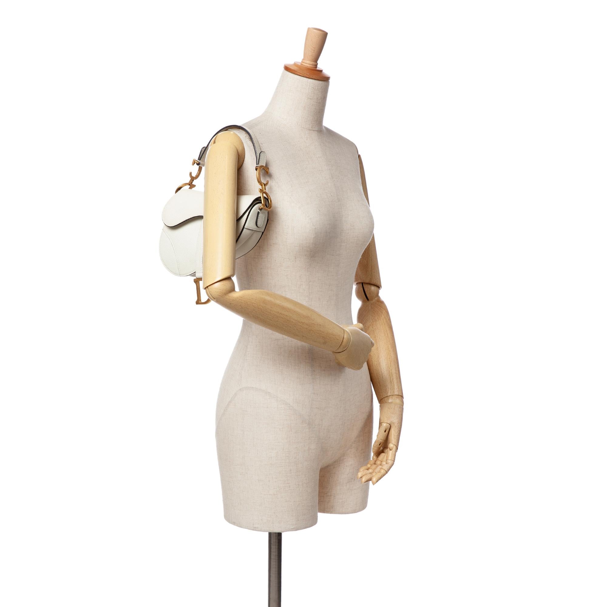 Dior Mini Grained Calfskin Saddle Bag