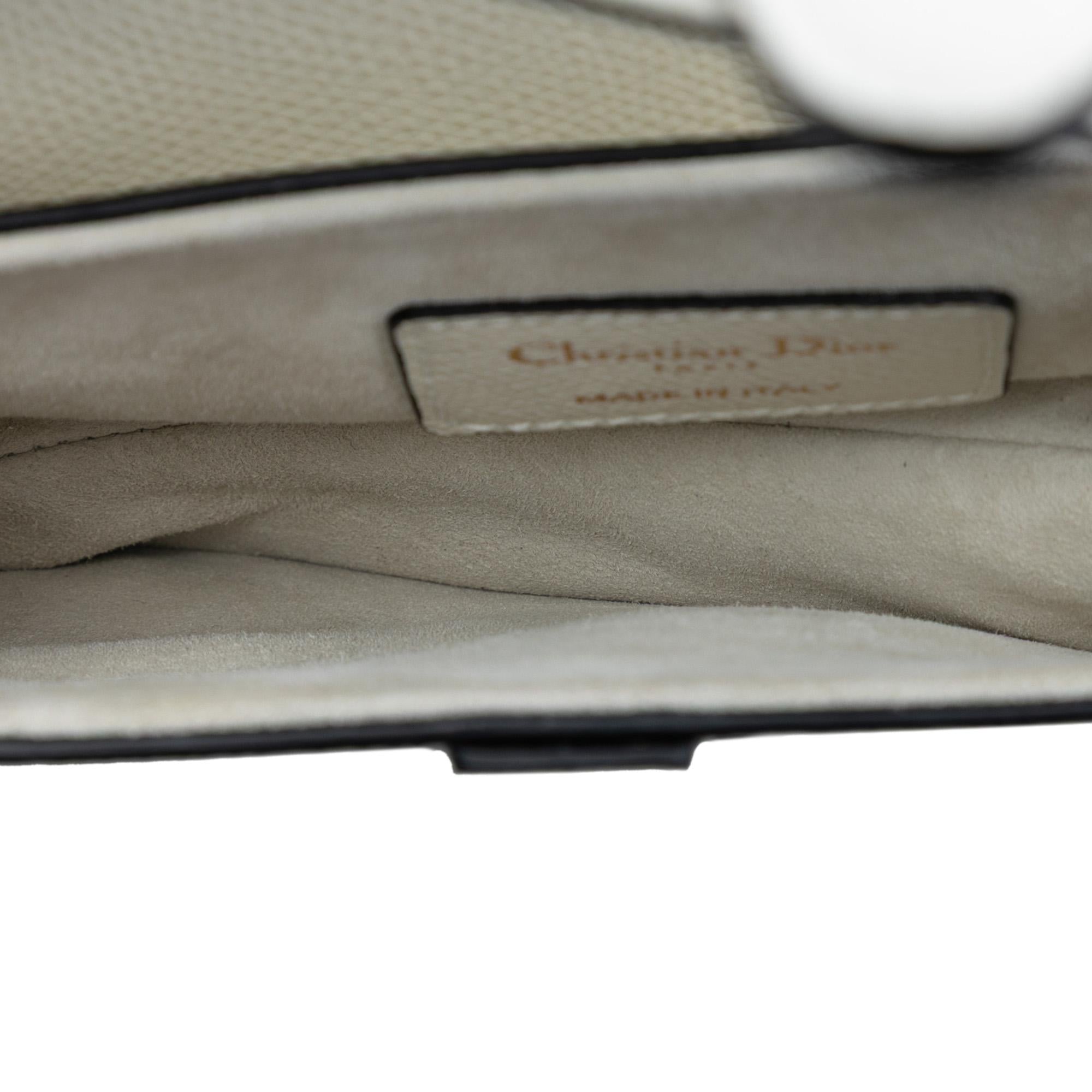 Dior Mini Grained Calfskin Saddle Bag