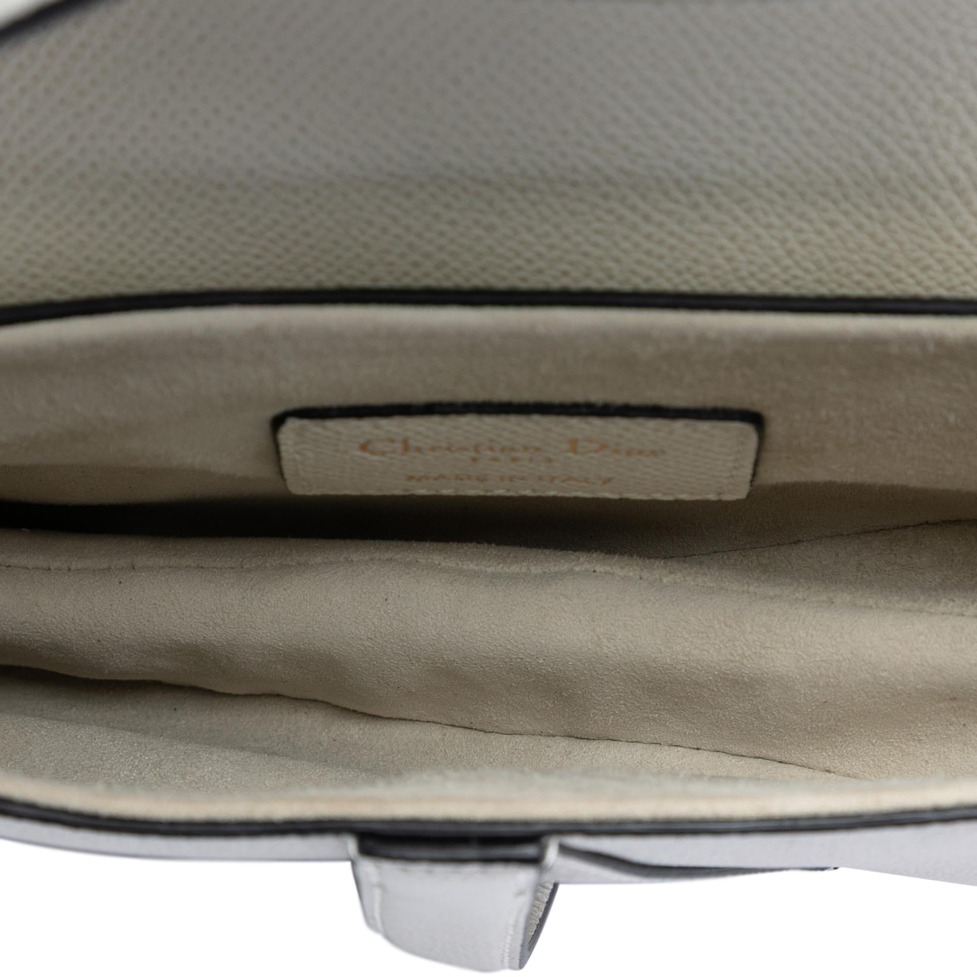 Dior Mini Grained Calfskin Saddle Bag