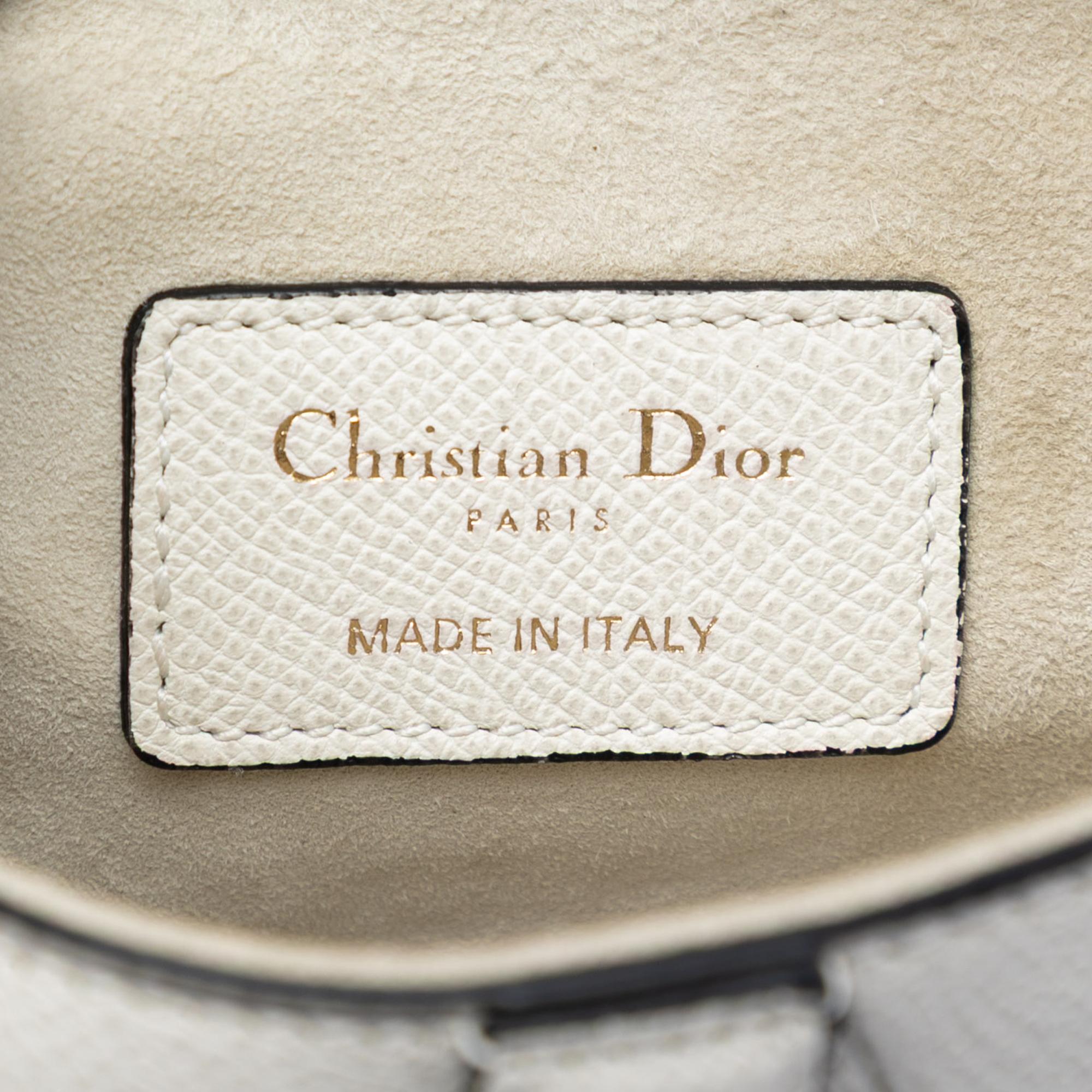 Dior Mini Grained Calfskin Saddle Bag