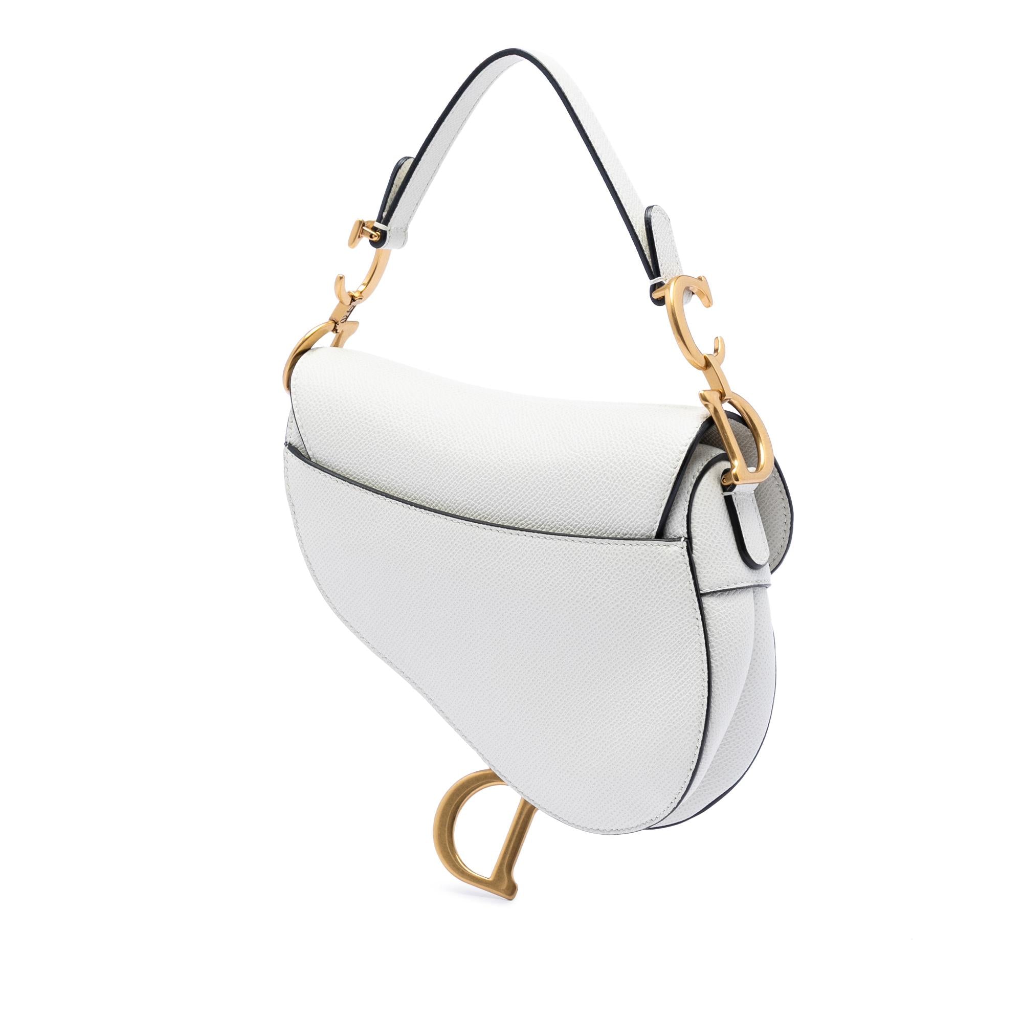 Dior Mini Grained Calfskin Saddle Bag