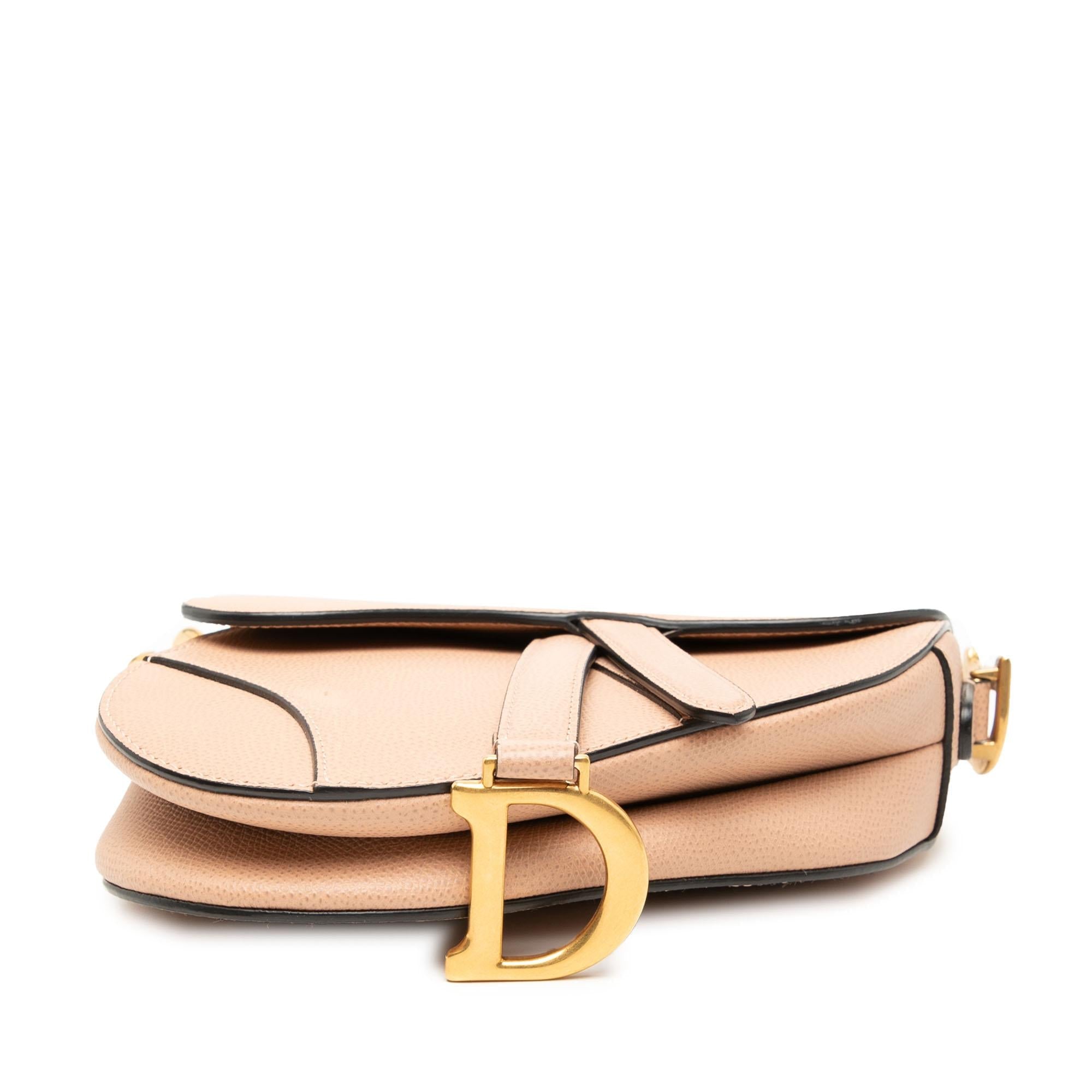 Dior Mini Grained Calfskin Saddle Bag