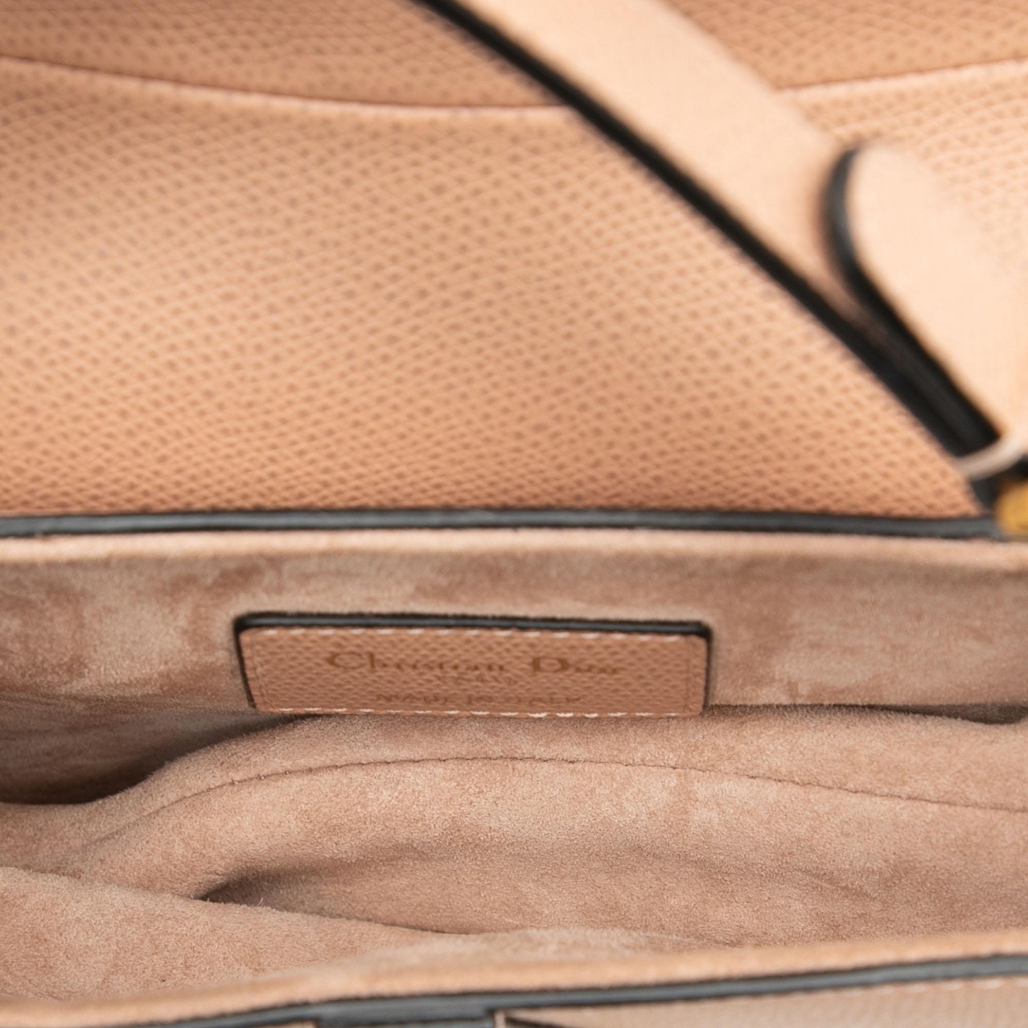 Dior Mini Grained Calfskin Saddle Bag