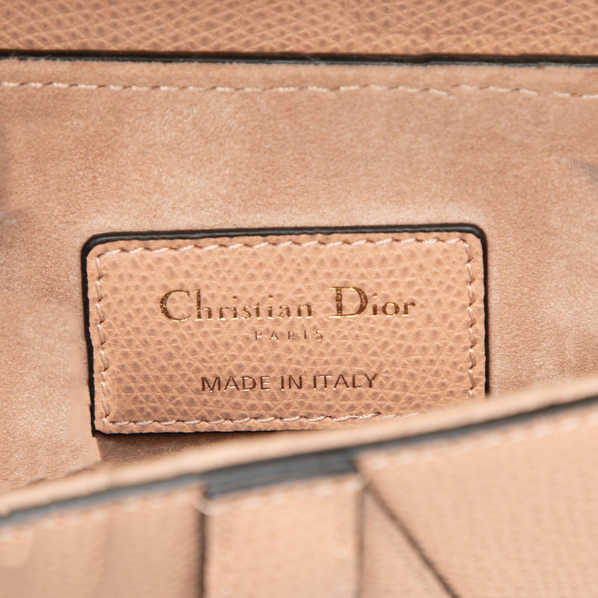 Dior Mini Grained Calfskin Saddle Bag