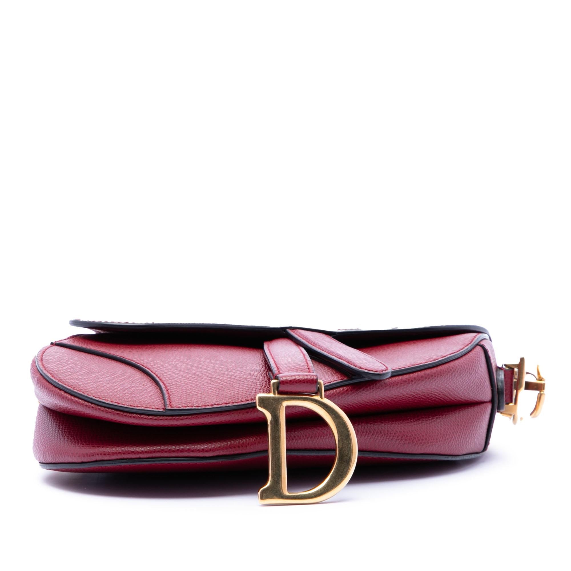 Dior Mini Grained Calfskin Saddle Bag