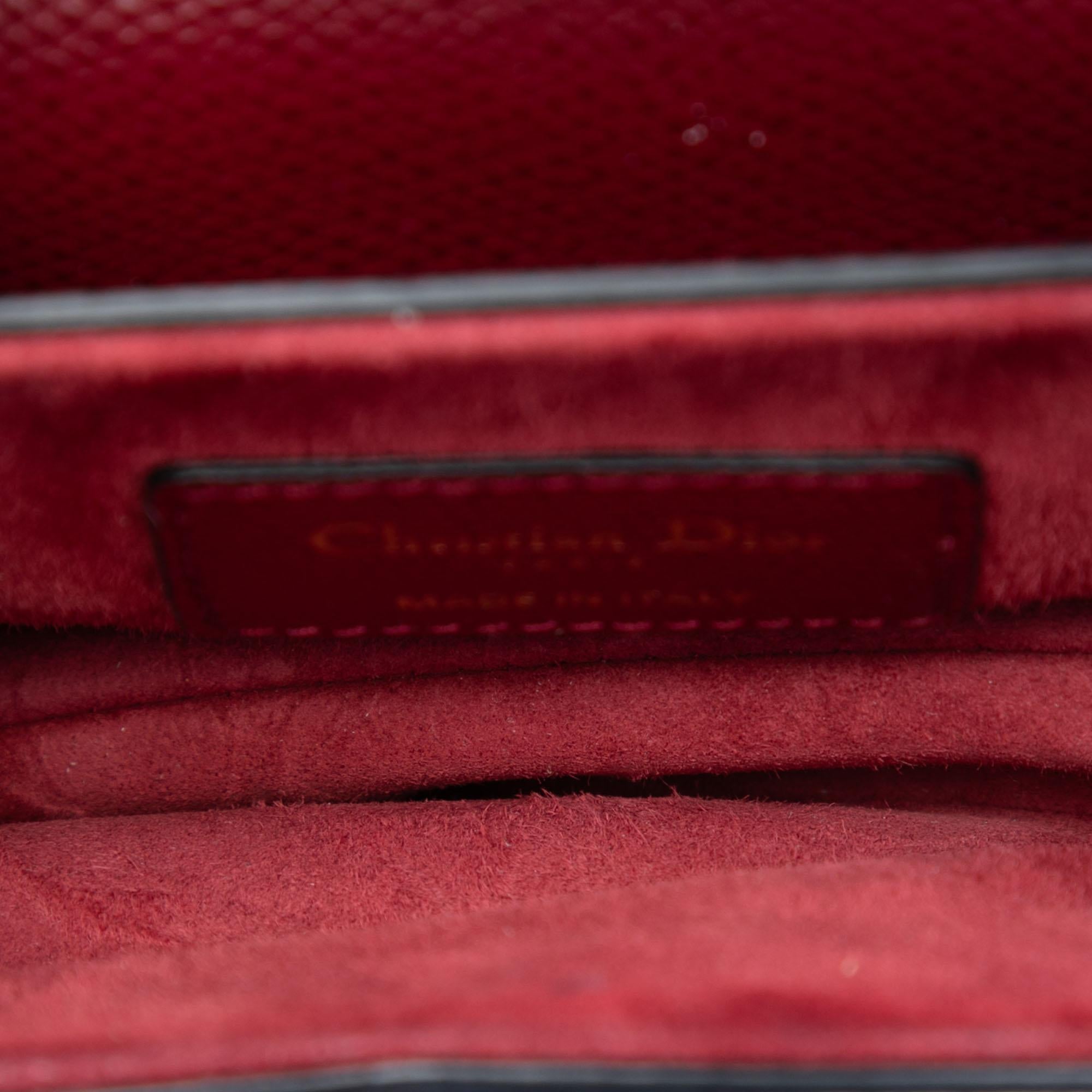 Dior Mini Grained Calfskin Saddle Bag