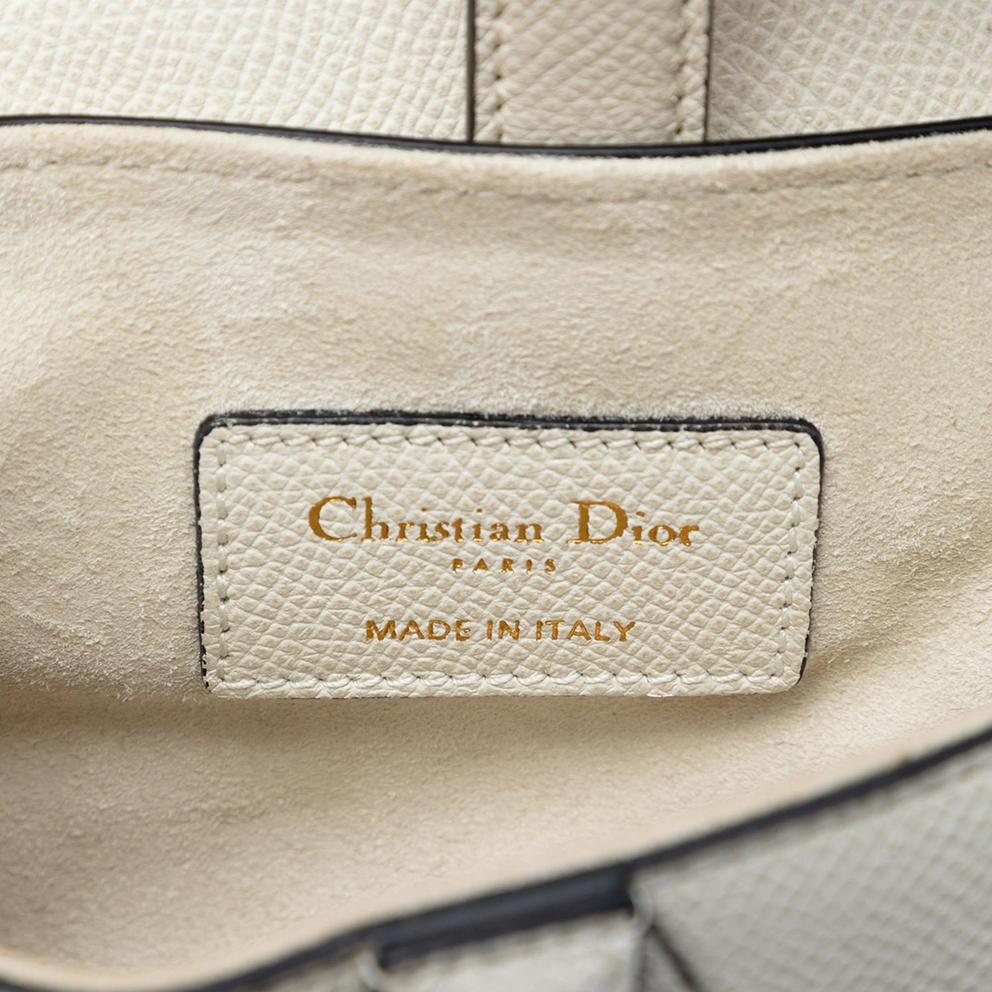 Dior Mini Grained Calfskin Saddle Bag