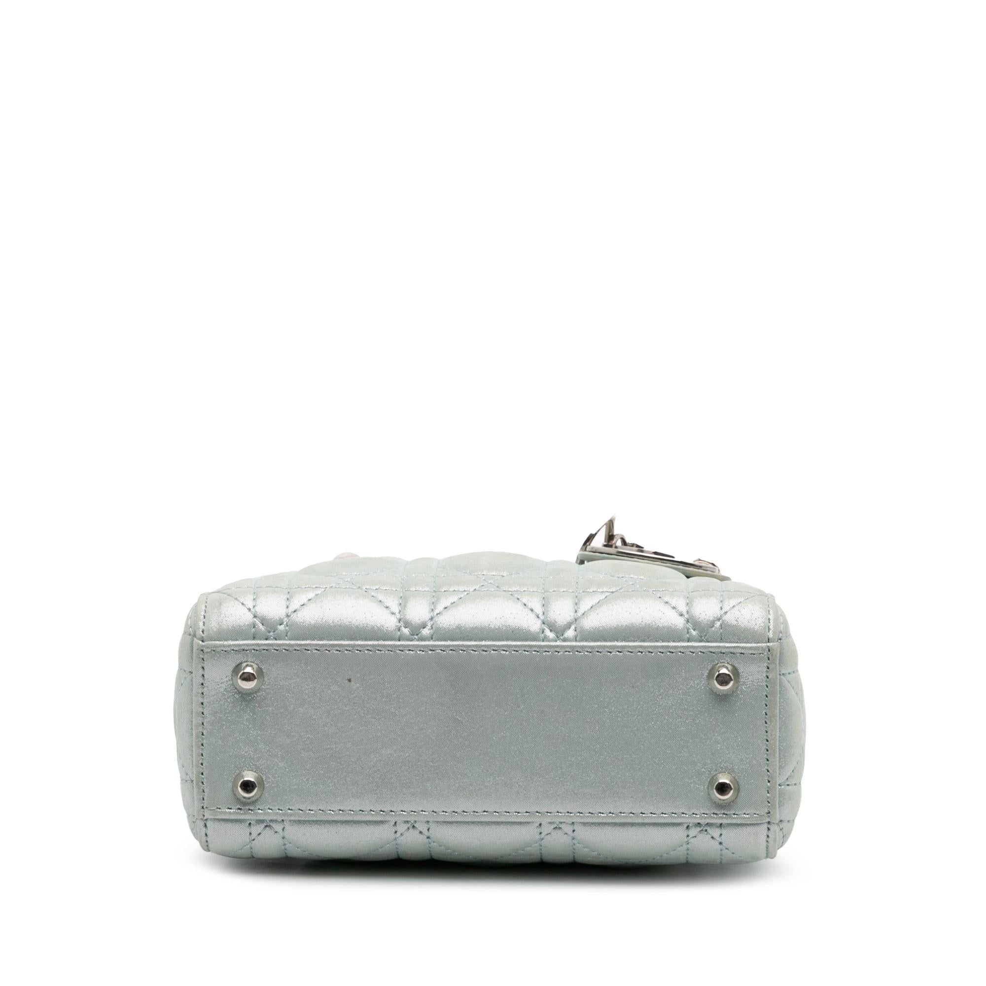 Dior Mini Iridescent Lambskin Cannage Lady Dior