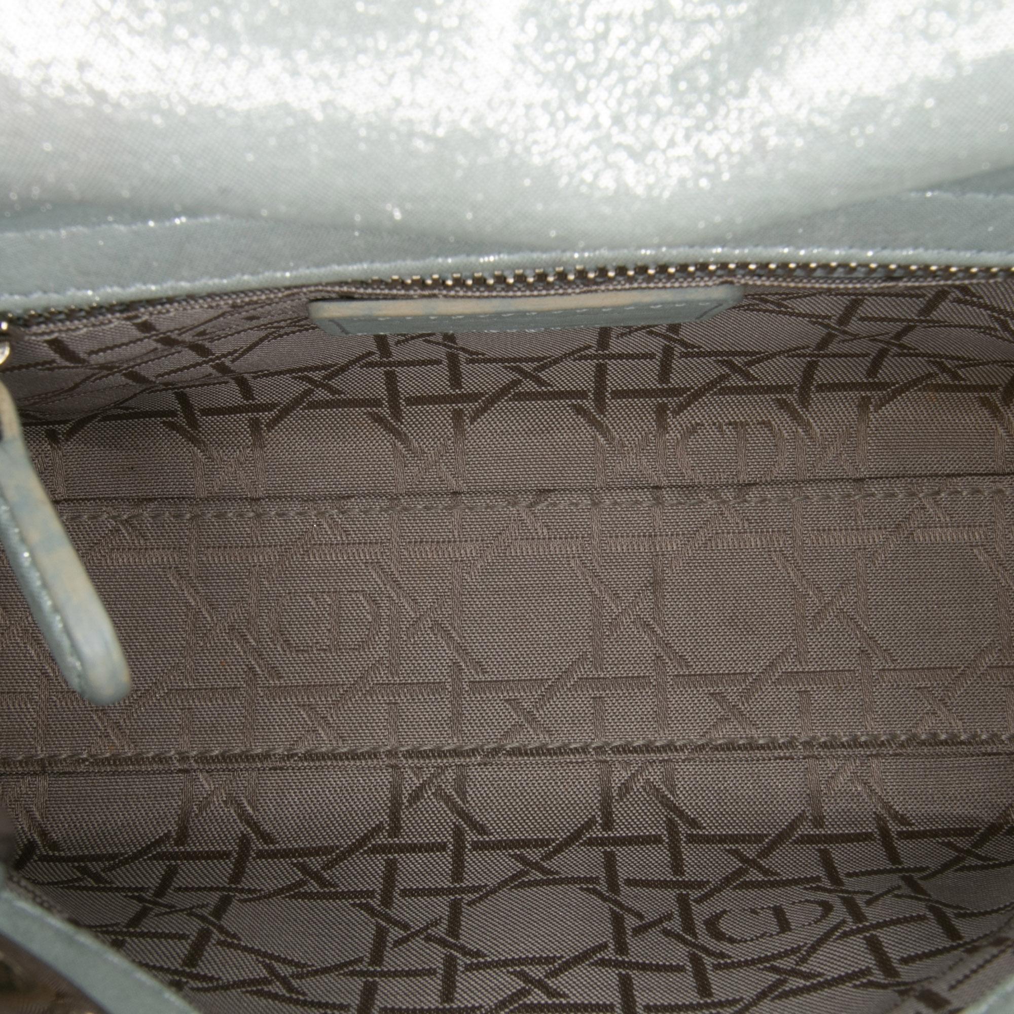 Dior Mini Iridescent Lambskin Cannage Lady Dior