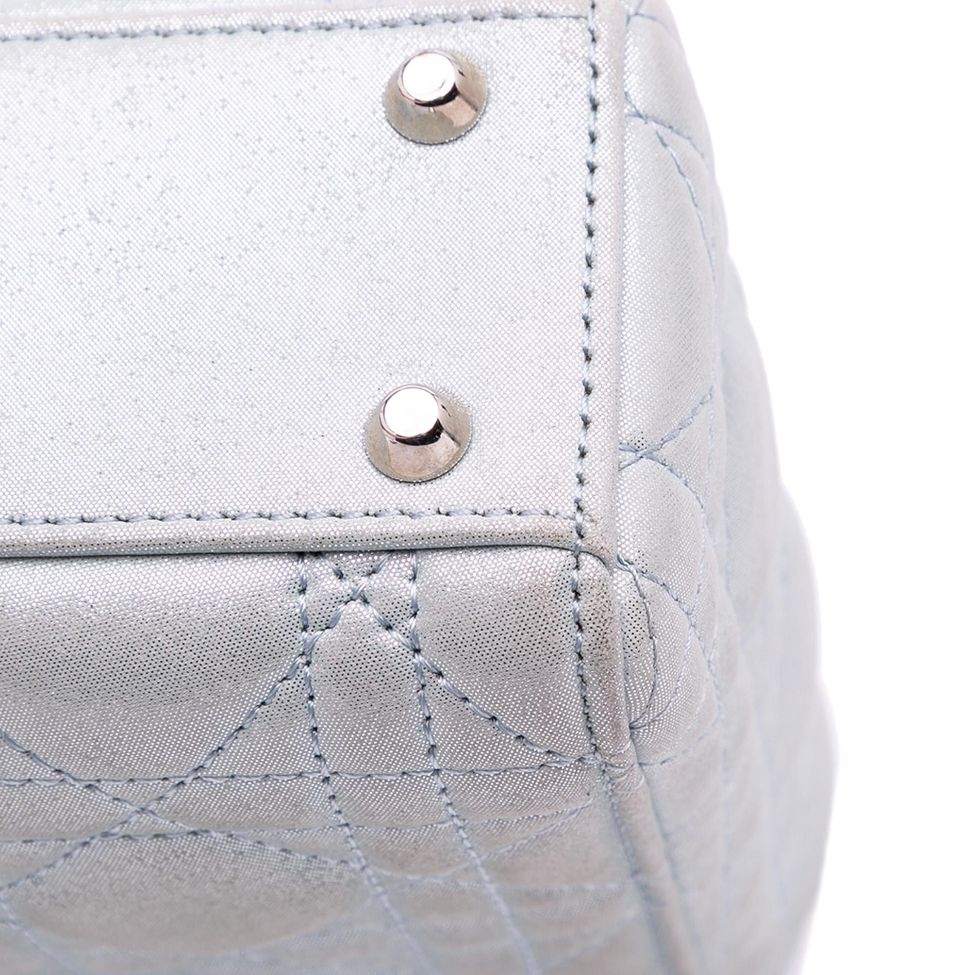 Dior Mini Iridescent Lambskin Cannage Lady Dior