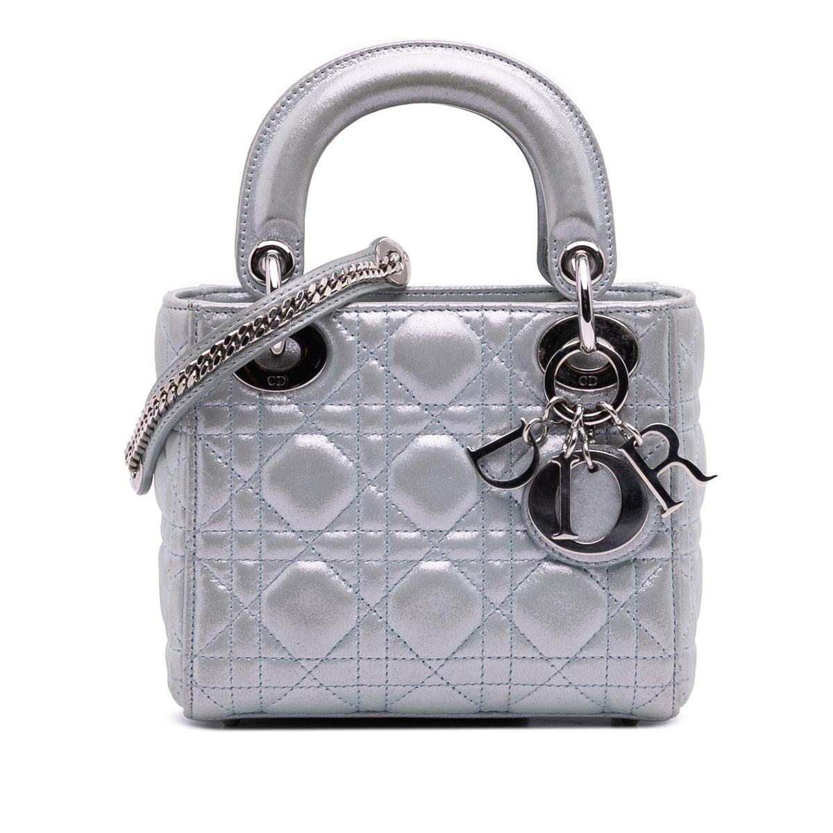 Dior Mini Iridescent Lambskin Cannage Lady Dior