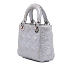 Dior Mini Iridescent Lambskin Cannage Lady Dior