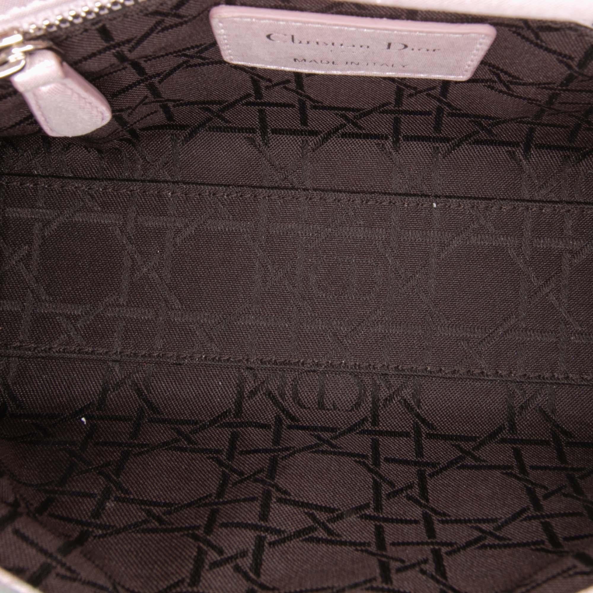 Dior Mini Iridescent Lambskin Cannage Lady Dior