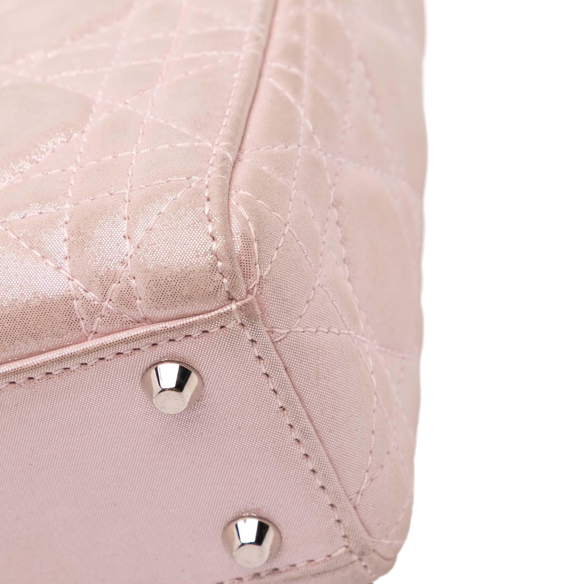 Dior Mini Iridescent Lambskin Cannage Lady Dior