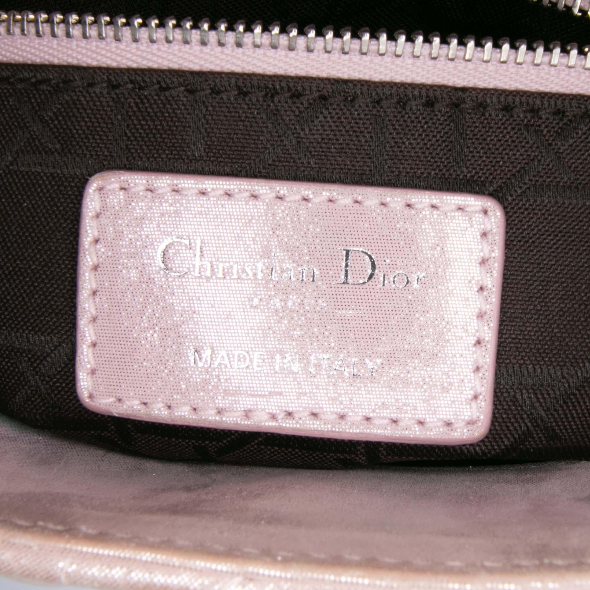 Dior Mini Iridescent Lambskin Cannage Lady Dior