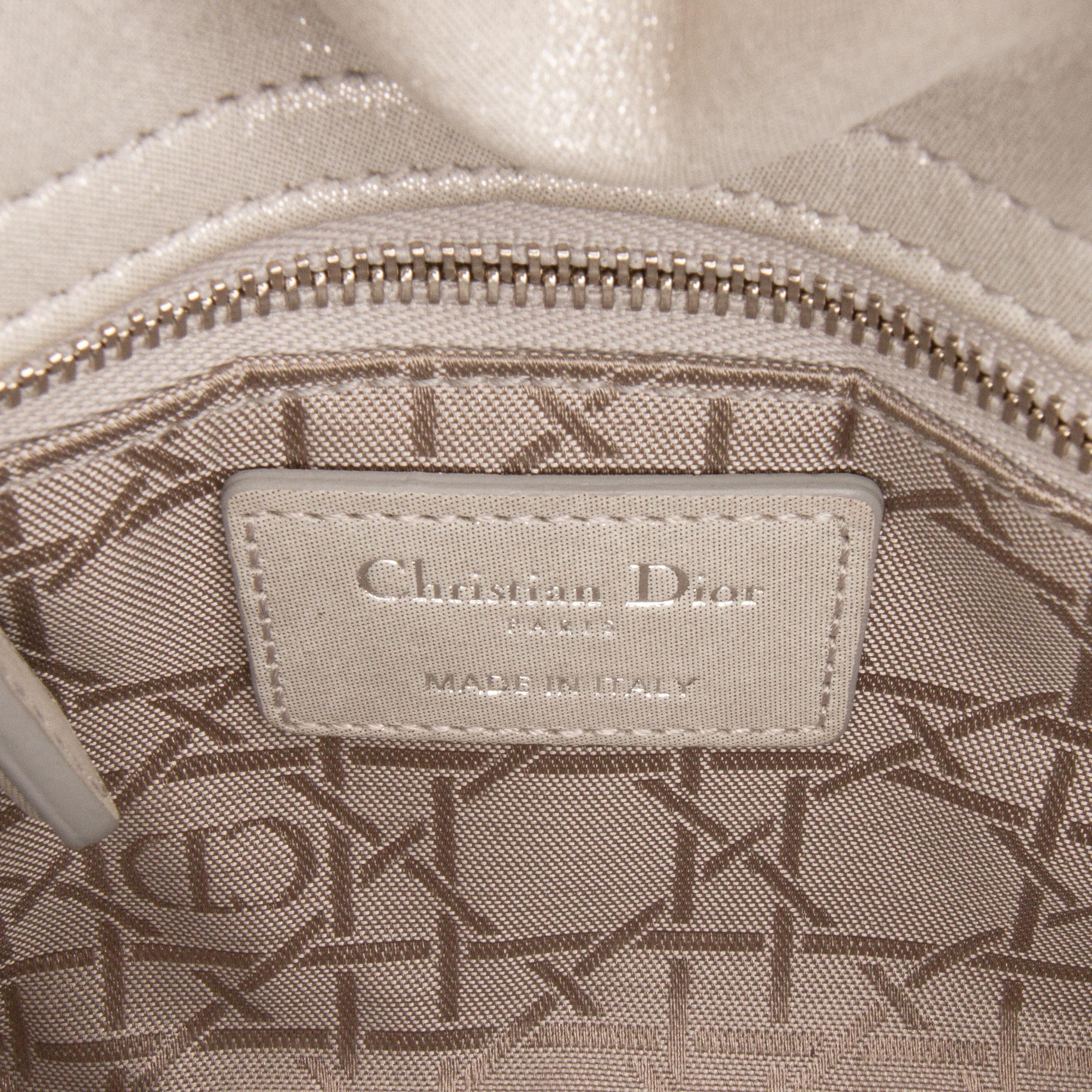 Dior Mini Iridescent Lambskin Cannage Lady Dior