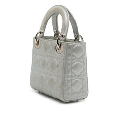 Dior Mini Iridescent Lambskin Cannage Lady Dior