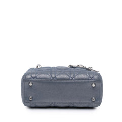 Dior Mini Iridescent Lambskin Cannage Lady Dior