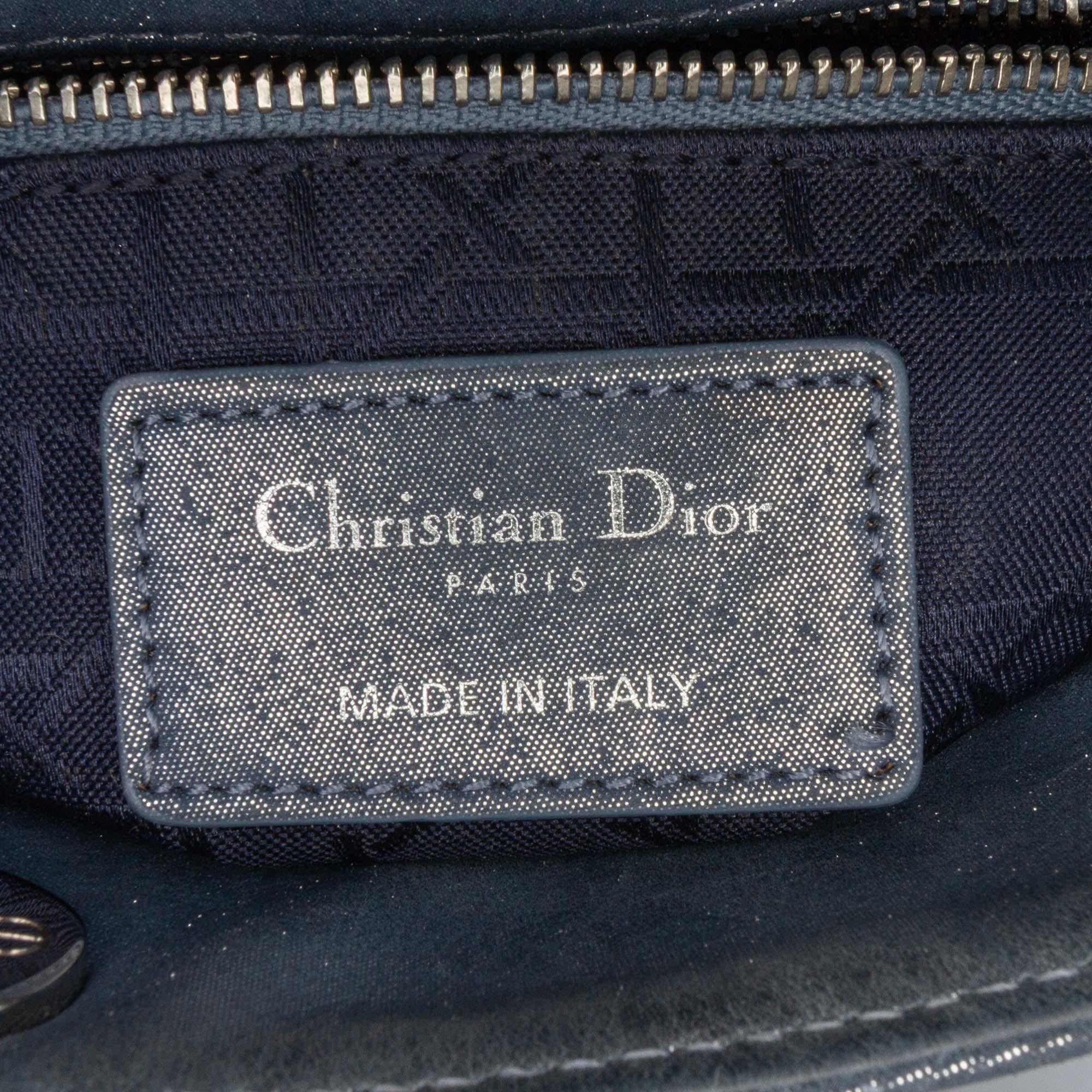 Dior Mini Iridescent Lambskin Cannage Lady Dior