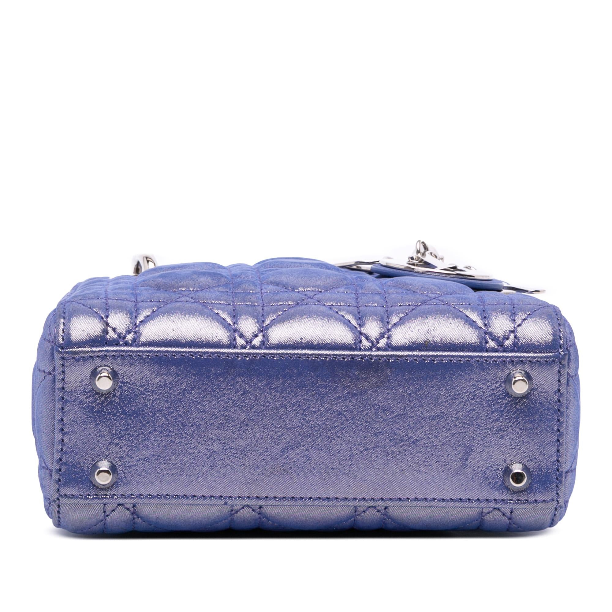 Dior Mini Iridescent Lambskin Cannage Lady Dior