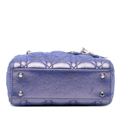 Dior Mini Iridescent Lambskin Cannage Lady Dior
