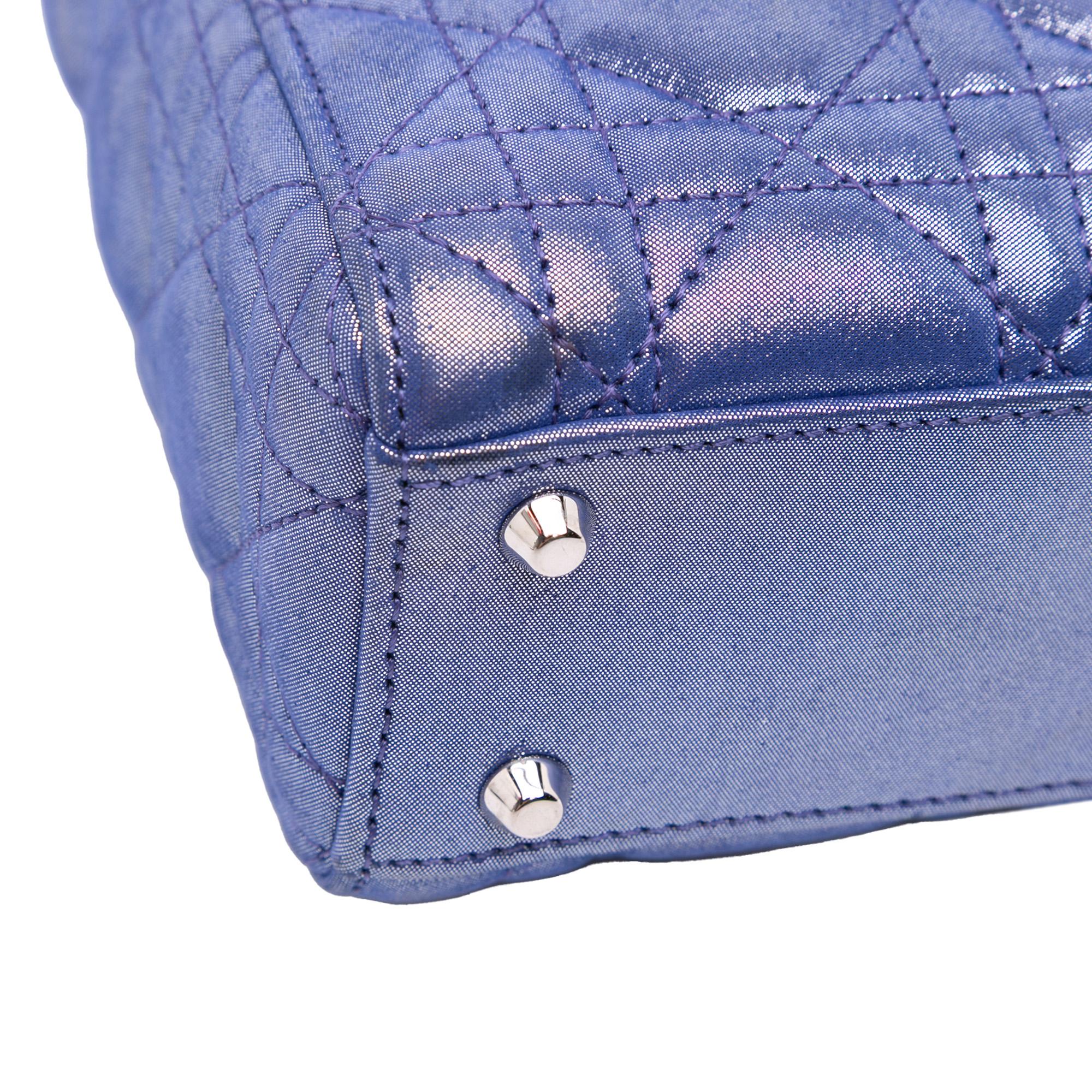 Dior Mini Iridescent Lambskin Cannage Lady Dior