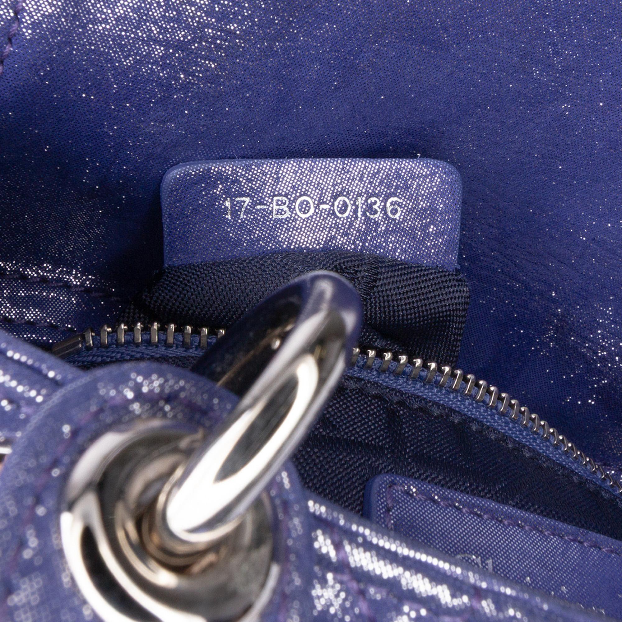 Dior Mini Iridescent Lambskin Cannage Lady Dior