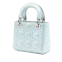 Dior Mini Iridescent Lambskin Cannage Lady Dior